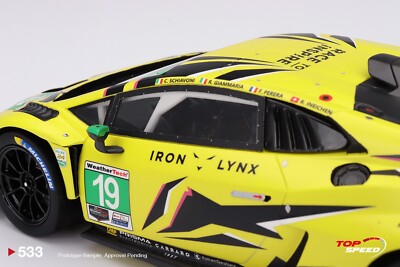 Top Speed 1:18 Lamborghini Huracán GT3 EVO2 #19 Iron Lynx 2023