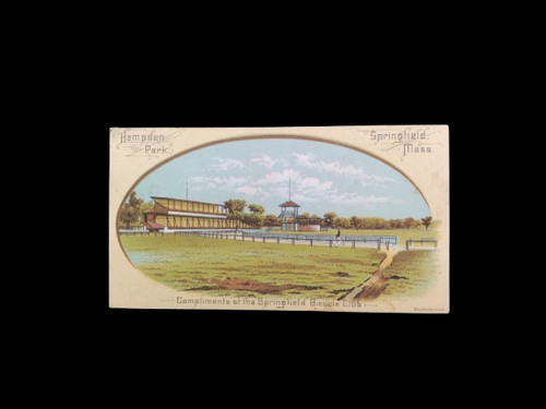 Rare 1885 Springfield, MA Bicycle Club Grand International Tournament Schedule
