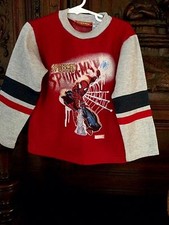 Spiderman Marvel Superhero Pullover Size 4 Athletic Shirt Sweatshirt Boys