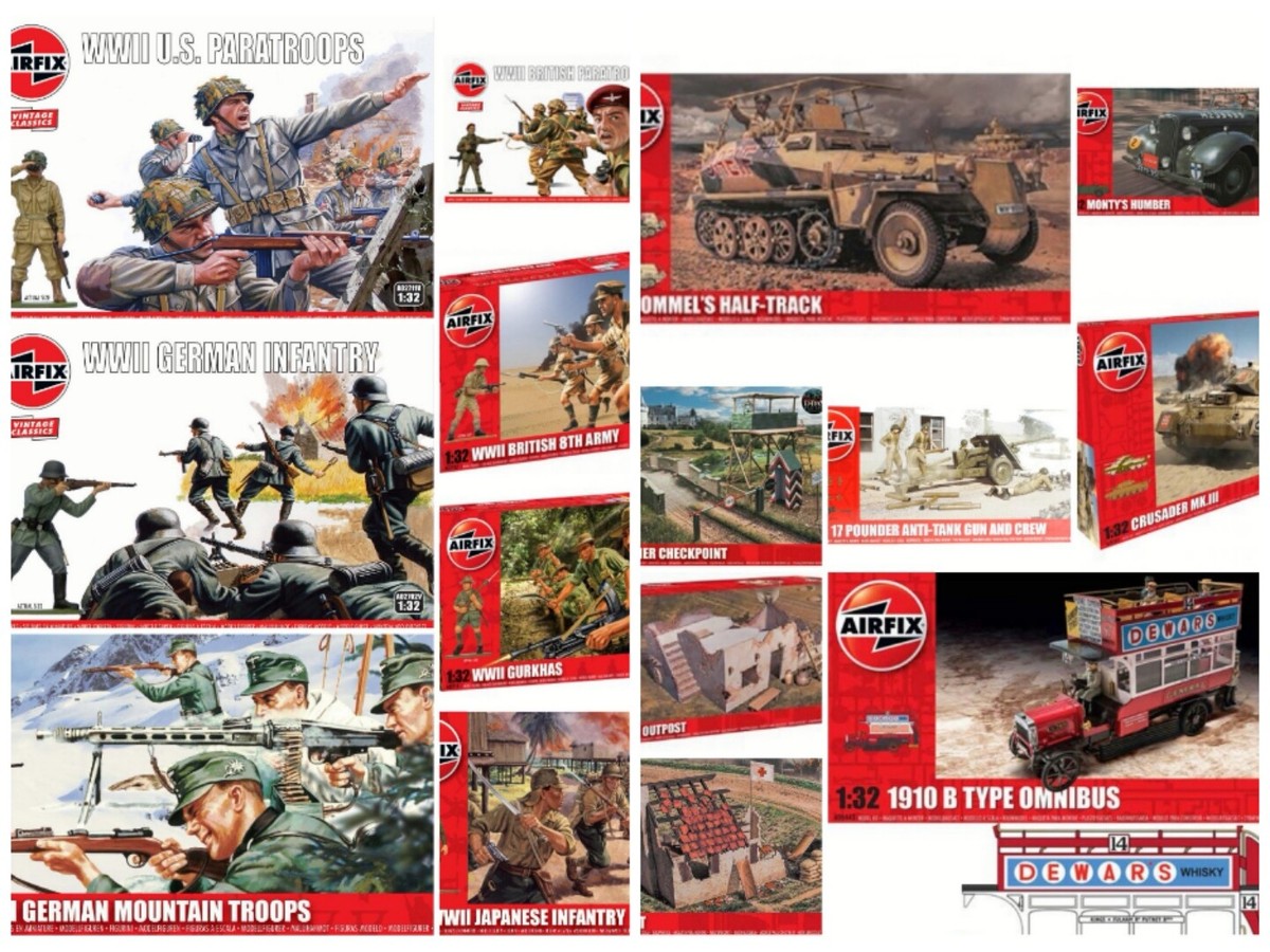 Airfix 1/32 Military Figures Vehicle Building New Plastic Model