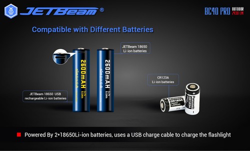 JETBeam BC40-PRO LED 2930 lúmenes caza búsqueda linterna antorcha - Imagen 9 de 12