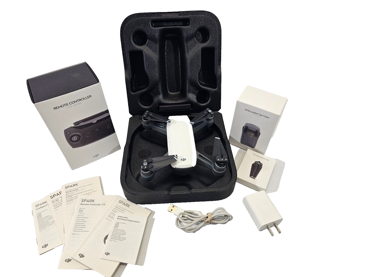 WN DJI MM1A Spark Quadcopter Mini Drone Airplane Remote Controller  Batteries