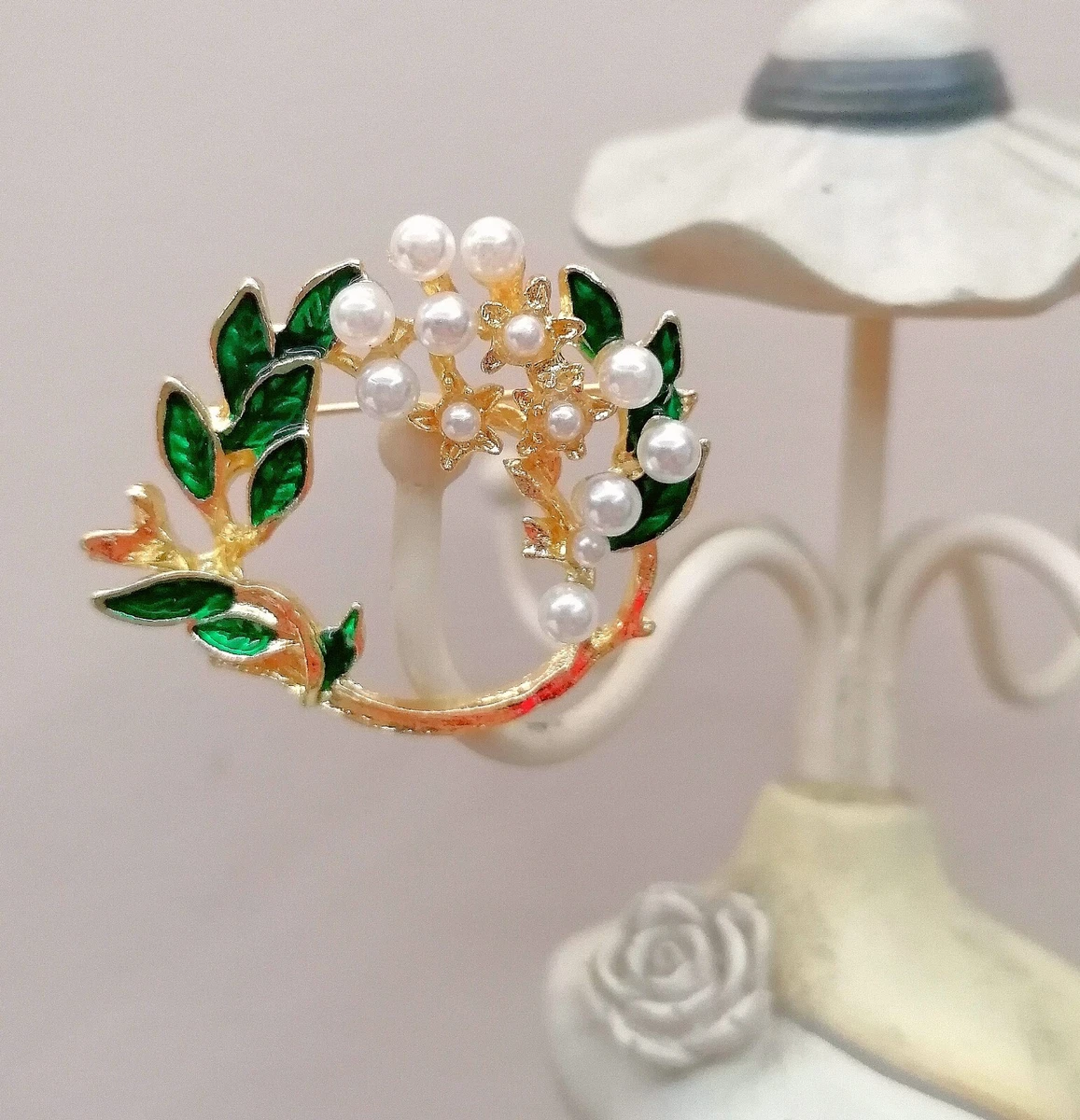 100 pezzi di spille decorative in plastica con perle finte, spille con