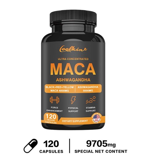 120pcs Maca - Ashwagandha - Energy Stamina, Enhance Sexual Health, High Potency - Picture 6 of 9
