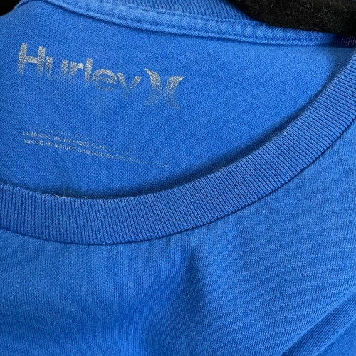 Hurley Blue Short Sleeve Logo Graphic Tee Shirt Womens Size L/XL - Picture 6 of 7