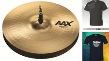 Sabian AAX 14" Medium Hi Hats Cymbals Brilliant Finish Made in Canada NEW Dealer