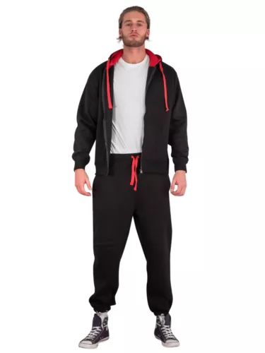 Neu Herren Trainingsanzug Set Fleece Kapuzenpullover Top +Hose Jogginghose S-3XL - Bild 4 von 27