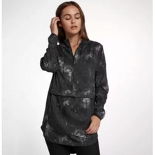 Hurley Womens Wash Windbreaker Jacket, Black, L