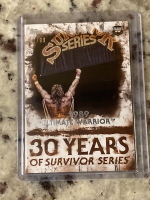 2018 Topps WWE Undisputed Ultimate Warrior 30 Years Survivor Series Orange 21/99