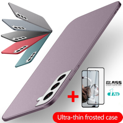 360 Hülle Für Samsung S25 Ultra S24 A15 A55 A53 A54 Ultradünn Matt Hartcase+Glas