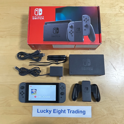 Nintendo Switch グレー　一式 Amazon.com: Nintendo Switch with Gray Joy‑Con - HAC-001(-01