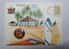5 Cents 1983 Envelope Stamp Excellent Condition Coin Trinidad And Tobago