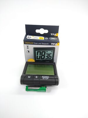 TFA Dostmann 38.2021.01 Timer schwarz digital