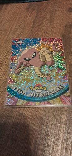 2000 Topps Chrome Pokemon Series 2 SPARKLE CHROME Hitmonlee #106