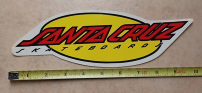 Sticker Vintage Santa Cruz Années 90 – Screaming Hand Point Rouge – Jim Phillips NOS