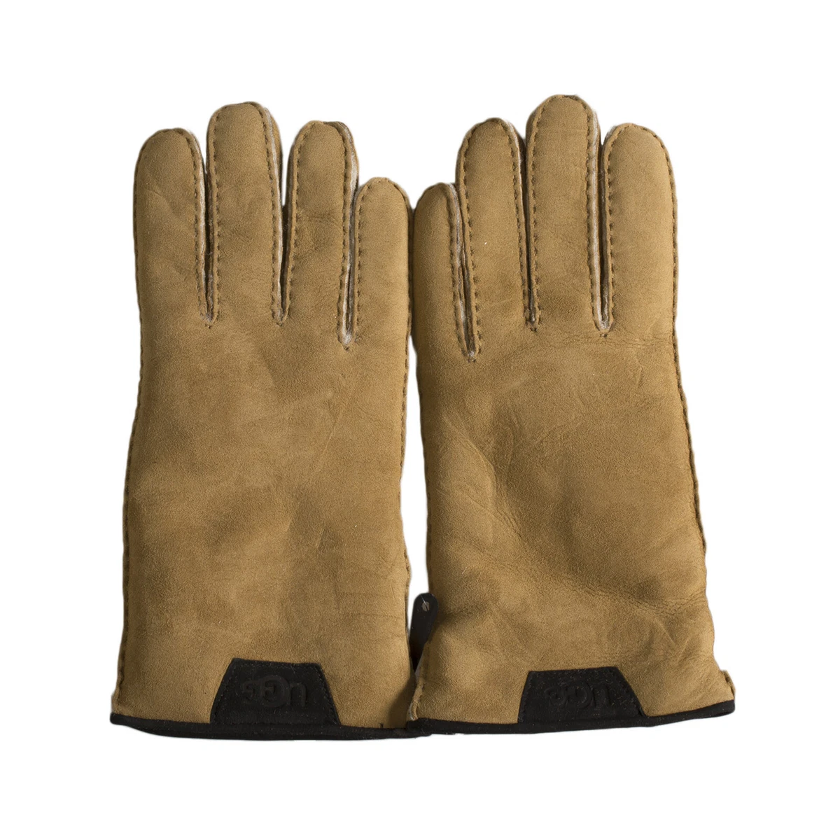 UGG SHEEPSKIN GLOVE WITH LEATHER TRIM CHESTNUT CLASSIC MEN S