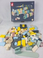 Janod Dominoes 100 pieces Kid's Wooden Learning Educational