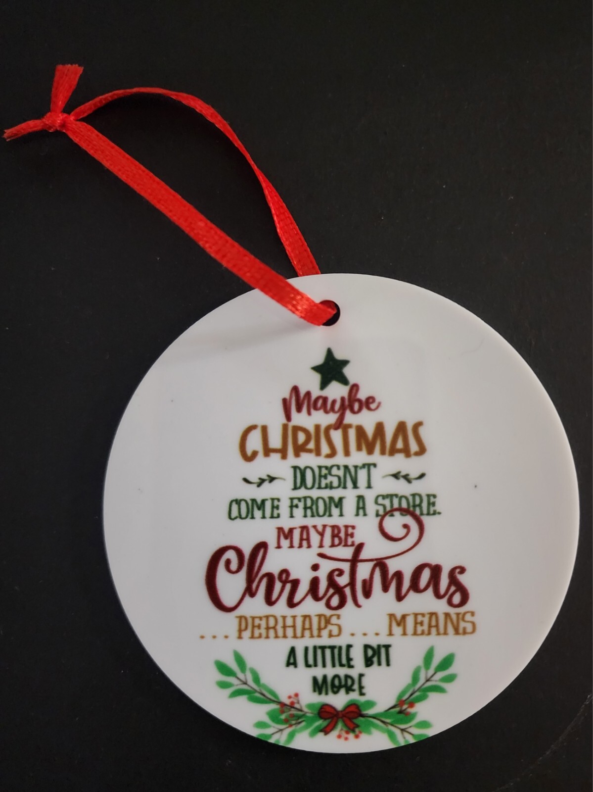 Christmas Ornament Means More, Car Mirror Ornament Stocking Stuffer Gift