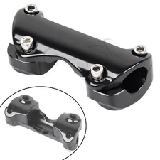 Motor Black 1'' Handlebar Riser Top Clamp For Harley Road Street Glide FLTR FLHX