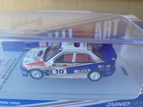 INNO64 MITSUBISHI LANCER EVO III - NEW ZEALAND RALLY 1995 MINT VHTF - Picture 2 of 8