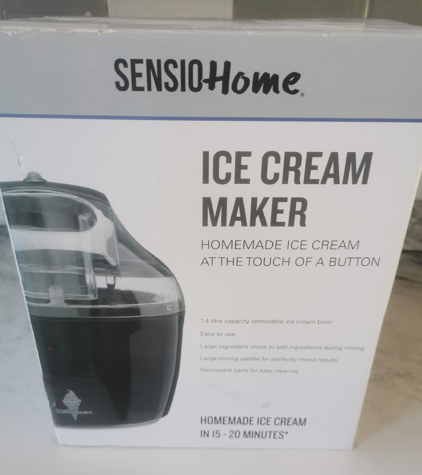 Sensio Home Ice Cream Maker Machine Gelato Sorbet Frozen Yoghurt