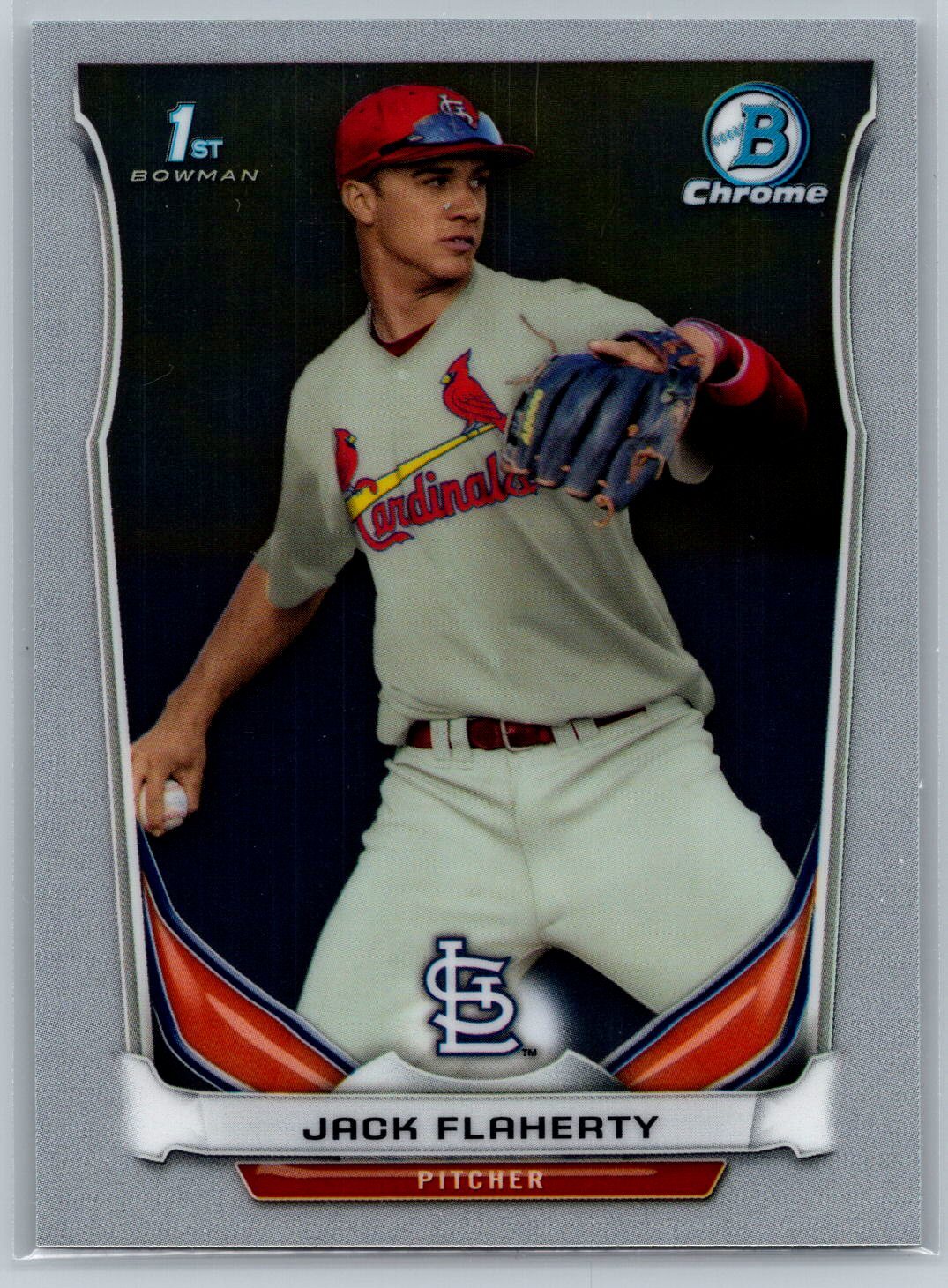 2014 Bowman Draft 1st Bowman Chrome #CDP30 Jack Flaherty St. Louis Cardinals
