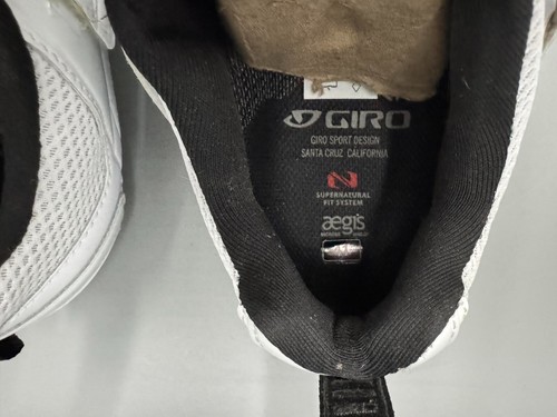 Zapatos de ciclismo de triatlón Giro Mele para hombre, blancos talla 8 EE. UU., 41 UE - Imagen 7 de 16
