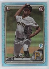 2020 Bowman Draft 1st Edition Sky Blue Foil Jared Jones #BD-70 4d3