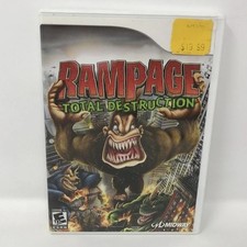 Rampage Total Destruction Nintendo Wii Game Midway 2006 RVL P RPGE