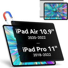 Magnetic Privacy Screen Protector for iPad Air 5th 4th iPad Pro 11, Anti Glare