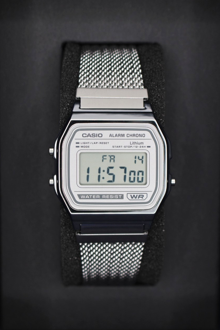 CASIO CLASSIC Series A158WEM-7JF Digital Unisex Silver Dial Stainless Steel