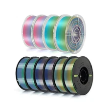 Kingroon Rainbow PLA 3D Printer Filament, 1.75mm, 10kg, Color Changing, ±0.