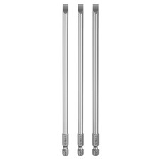 3pcs SL6.0 Slotted Screwdriver Bits 6" Long Magnetic Head Screw Driver Drill Bit
