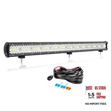 31 inch LED Light Bar, 220W Triple Row Spot Flood Beam Off 31 inch 220 Wiring