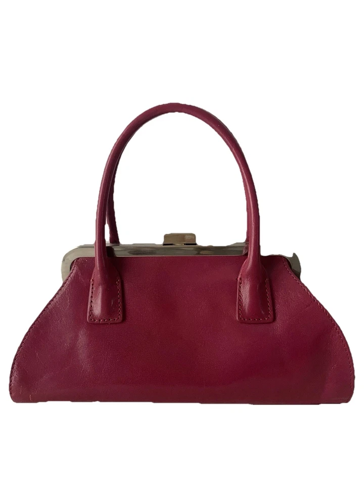 Hobo International Leather Satchel Handbag Small Pink Retro Vintage - Image 3 of 4