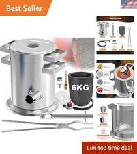 6KG Propane Smelting Furnace Kit, 2500&deg;F Stainless Steel Foundry