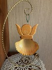 Vintage Salt Dough Seashell Angel Christmas Ornament handmade — photo 2