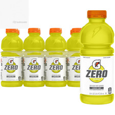 Gatorade Zero Sugar Thirst Quencher Sports Drinks, Lemon-Lime, 20 Ounce Bottles