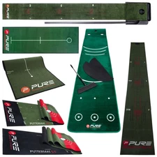 2025 Pure2Improve Golf Putting Mats Training Aid Home Practice Choose Size