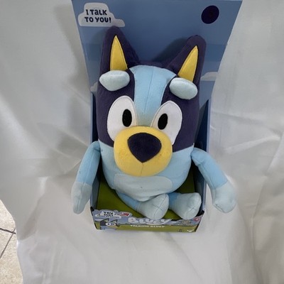 Moose Toys Bluey Talking Plush Toy, Cartoon Character Family, Ages 3+