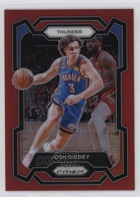 2023-24 Panini Prizm Red Prizm 78/299 Josh Giddey #50 no9