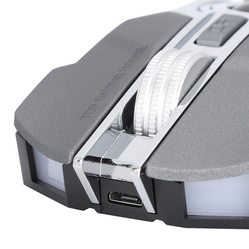 Gray Wireless Gaming Mouse Portable 2.4GHz 1600DPI Silent USB Optical Laptop Des - Picture 18 of 19