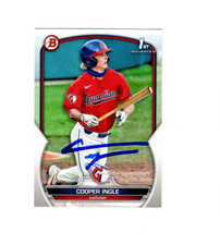 Cooper Ingle signed autograph 2023 Bowman 1st baseball card BD85 b
