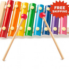 MCPINKY Xylophone for Kids, Xylophone Musical Toy with Child Safe Mallets Educat