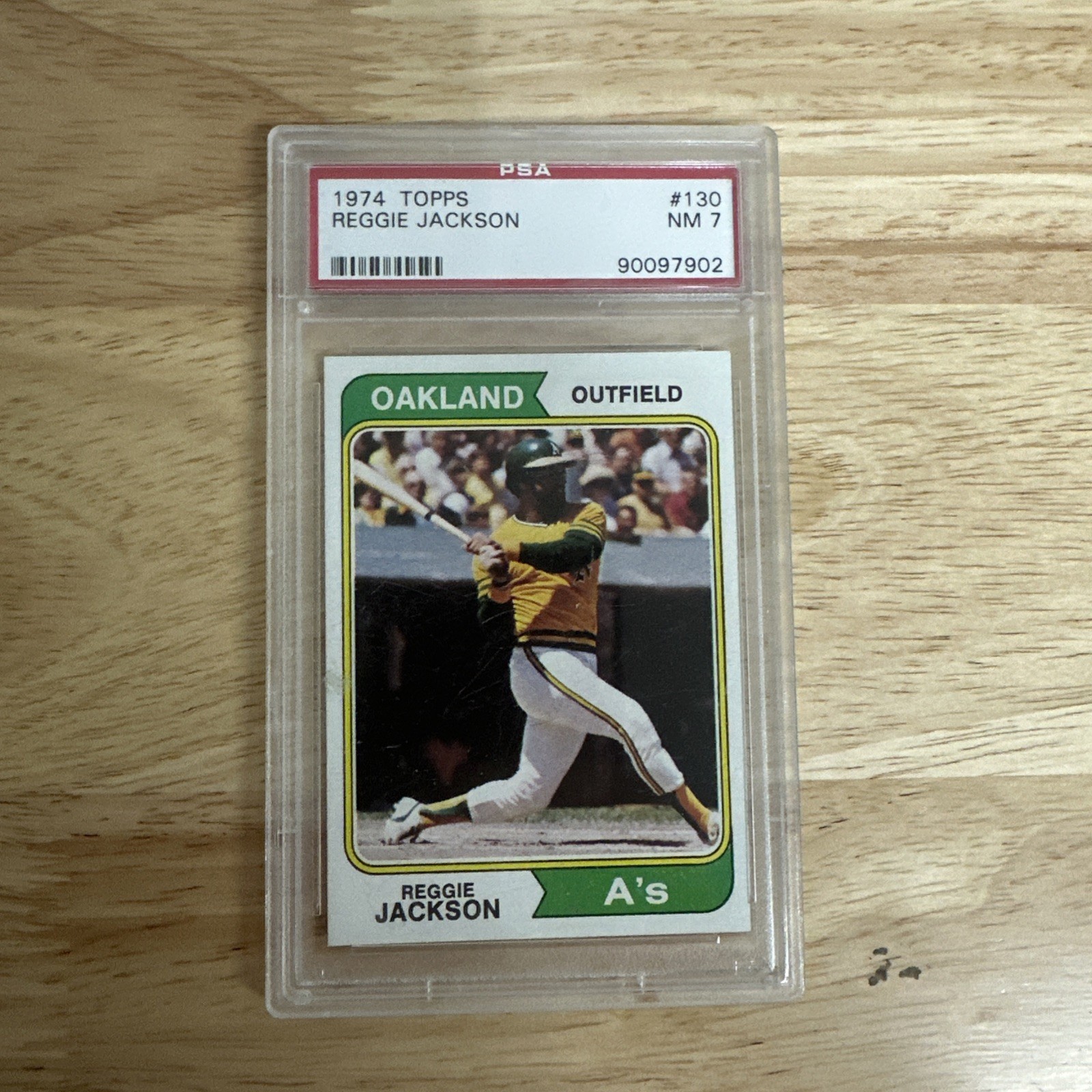 PICK 1 - 1974 Topps Baseball Reggie Jackson #130 - PSA 7 - New York Yankees