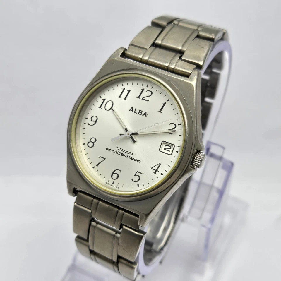 Reloj Seiko Alba VX42-0AE0 Titanio Cuarzo Vintage Hombre ADR177ABR5 Foto 2 de 4