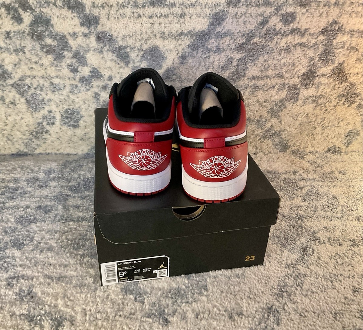 Buy Size 9.5 - Jordan 1 Low Bred Toe online | eBay