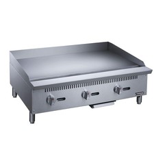 Dukers DCGM36-NG Griddle 36 Inch Natural Gas 3 Burner 90000 BTU