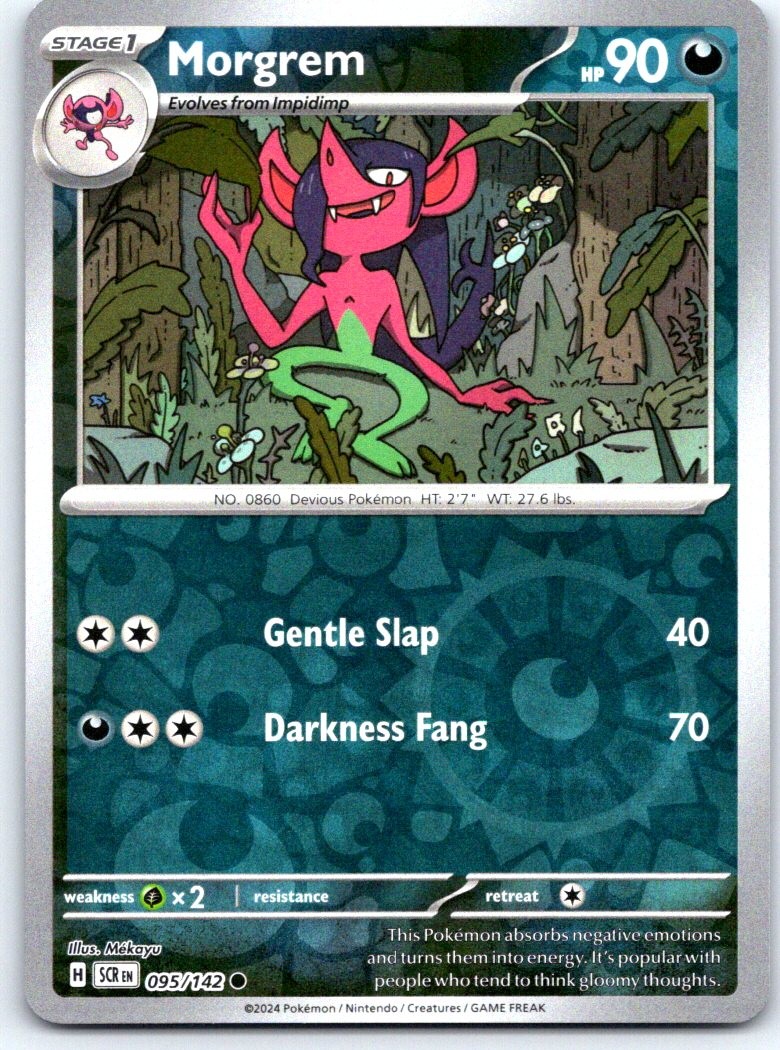 Morgrem 95/142 Common Stellar Crown Pokemon Reverse Holo NM