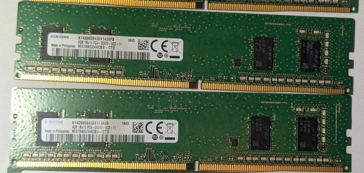 Samsung DDR4 SDRAM 4 GB Capacity per Module Memory (RAM) for sale